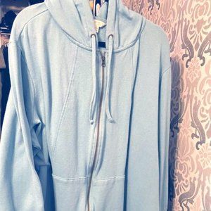 5X Robin's Egg Blue Mid-Weight Hoodie Jacket
